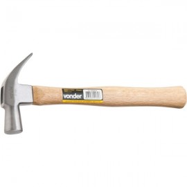 Martelo Unha 27mm Polido Cabo Madeira Vonder