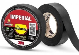 Fita Isolante 3M Imperial 20m X 18mm Cor Preto