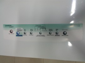 Adesivo do painel da lavadora Brastemp BWQ24B Tira Manchas 7 kilos com aquecimento ( 326037767 )
