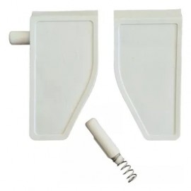Kit Dobradica Da Tampa Movel da Lavadora Electrolux c/ Pino e Mola