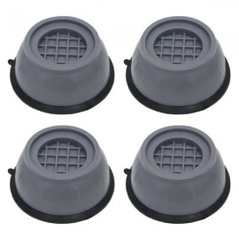 Jogo de Pe da lavadora Lava e Seca Universal Cinza - Jogo com 4 un.