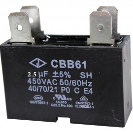 Capacitor Fase Quadrado 2,5uf/450v 2 Terminais