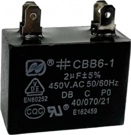 Capacitor Fase Quadrado 2uf/450v