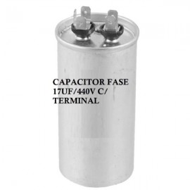 Capacitor Fase 17uf/440vac Aluminio C/ Terminal