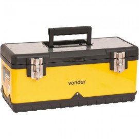 Caixa de ferramentas Metlica / Amarela CMV0500 50,5 X 24,5 X 22,5 A cm Vonder