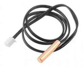 Sensor de degelo 15K universal para Split. Comprimento 40 cm de cabo e sonda 5 x 25 mm.