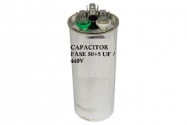 Capacitor Fase Duplo 50uf+5uf/440vac Aluminio