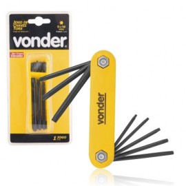 Jogo Torx T9 a T40 C/8 Medidas S/furo Guia Vonder