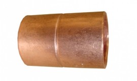 Luva de cobre soldável 1.1/8 X 1.1/8