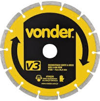 Disco de corte diamantado 180mm V3 ( furo 25,4mm ) Vonder.