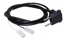Cabo de forca universal plug reto c/ prendedor 1,30mt 2x0,5mm 500V
