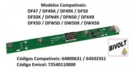 Placa Interface Refrigerador Electrolux DF DFX DFN DW DWF 64800631 / 64502351 Emicol