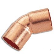 Curva de Cobre Soldavel 45� 1/2