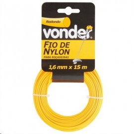 Fio de Nylon 1,6mm X 15m Redondo Vonder