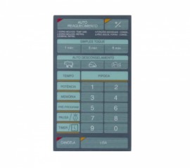 Membrana Microondas Brastemp Bmp28 S/dourar Cinza