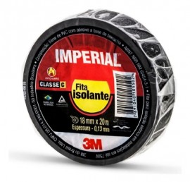 Fita Isolante 3M Imperial 20m X 18mm Cor Preto
