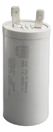 Capacitor Permanente 30Uf/250V Plastico Com Terminal ( Capacitor De Lavadora )