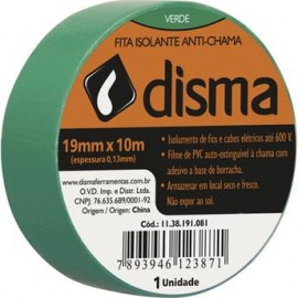Fita Isolante 10m X 19mm Verde ( 954 )