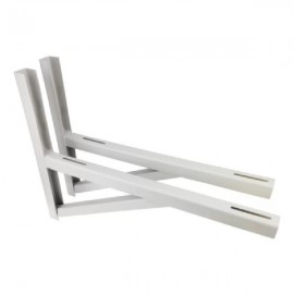 Suporte Condensadora 800mm Com Mao Francesa + parafusos e coxim da base ( o par )