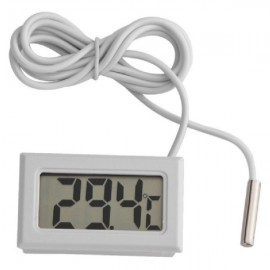 Termometro retengular digital -50  80 graus ( branco ) - 1 metro