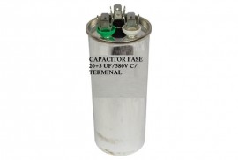 Capacitor Fase 20+3 Uf/380v C/ Terminal
