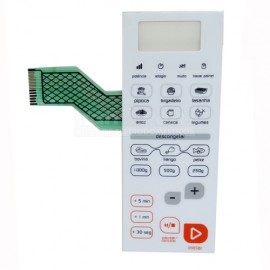 Membrana do microondas Brastemp modelo BMS26AB ( teclado de funções )
