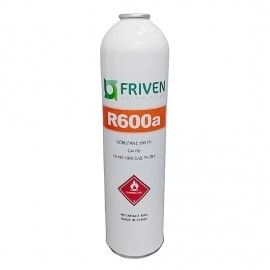 Gas Refrigerante R600a Lata 420 gramas FRIVEN ( ONU-1969 Classe 2.1 C4H10 Gas 75-28-5 )