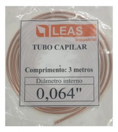 Tubo Capilar 0,064 X 3mt geralmente p/ Balcao Comercial