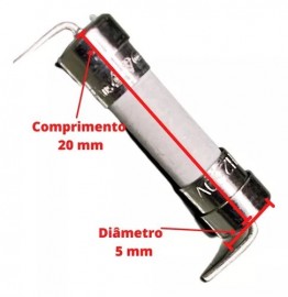 Fusivel de Ceramica 3,15A com Fio 5x20mm. Fusivel de placa de ar.