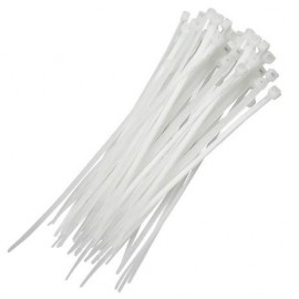 Abracadeira de Nylon 200mm X 2,5mm branca 954 ( pacote com 100 unidades )