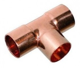 Te de Cobre Soldavel 1/2 X 1/2 X 1/2 ( Conexao de cobre )