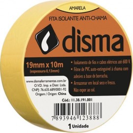 Fita Isolante 10m X 19mm Amarelo ( 954 )