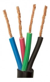 Cabo Comando 4x1,5 mm Preto ( Preco por metro )