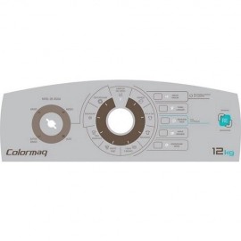 Adesivo Painel Lavadora Colormaq Lca12 V2 Cinza
