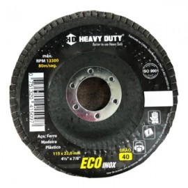 Disco Flap Heavy Duty 115mm Gr 040 Oxido Aluminio