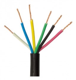 Cabo Comando 6x1,5 mm Preto ( Preco por metro )
