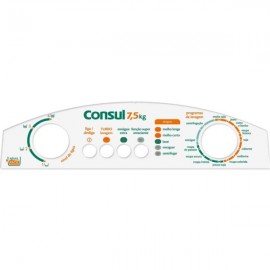 Adesivo do painel da lavadora Consul Mare 7,5 kg CWL75ABANA / CWL75ABBNA ( 326064553 / W10322985 )