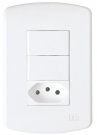 Tomada Modulo 2p+t 20a/250v Weg Bco Acqua