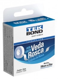 Veda Rosca 25mt X 18mm Branco Tekbond