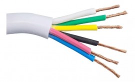 Cabo Comando 6x1,5 mm Branco ( Preco por metro )
