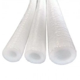 Tubo Isolante 1 polegada com pelicula Branco ( Preco por barra com 2mt cada )