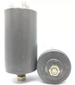 Capacitor De Ar Condicionado 15uf + 3uf / 380VAC com parafuso fixacao