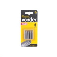 Bits Philips Ph2 1/4 X 50mm C/ 5 Pecas Vonder