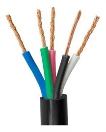 Cabo Comando 5x1,5 mm Preto ( Preco por metro )