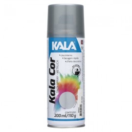 Tinta spray cor prata 350ml Kala