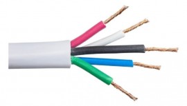 Cabo Comando 5x2,5 mm Branco ( Preco por metro )