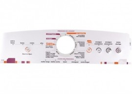Adesivo do Painel da Lavadora Brastemp BWL11A 11 kilos ( 326064461 )