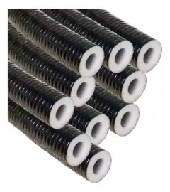 Tubo Isolante 2 polegadas com pelicula Preto ( Preco por barra com 2mt cada )