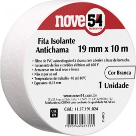 Fita Isolante 10m X 19mm Branco ( 954 )