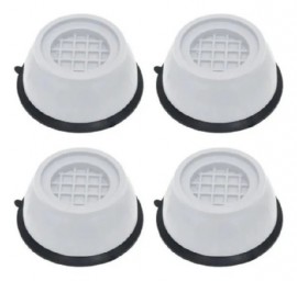 Jogo de Pe da Lavadora Lava e Seca Universal Sem Parafuso Branco ( 4 pes )